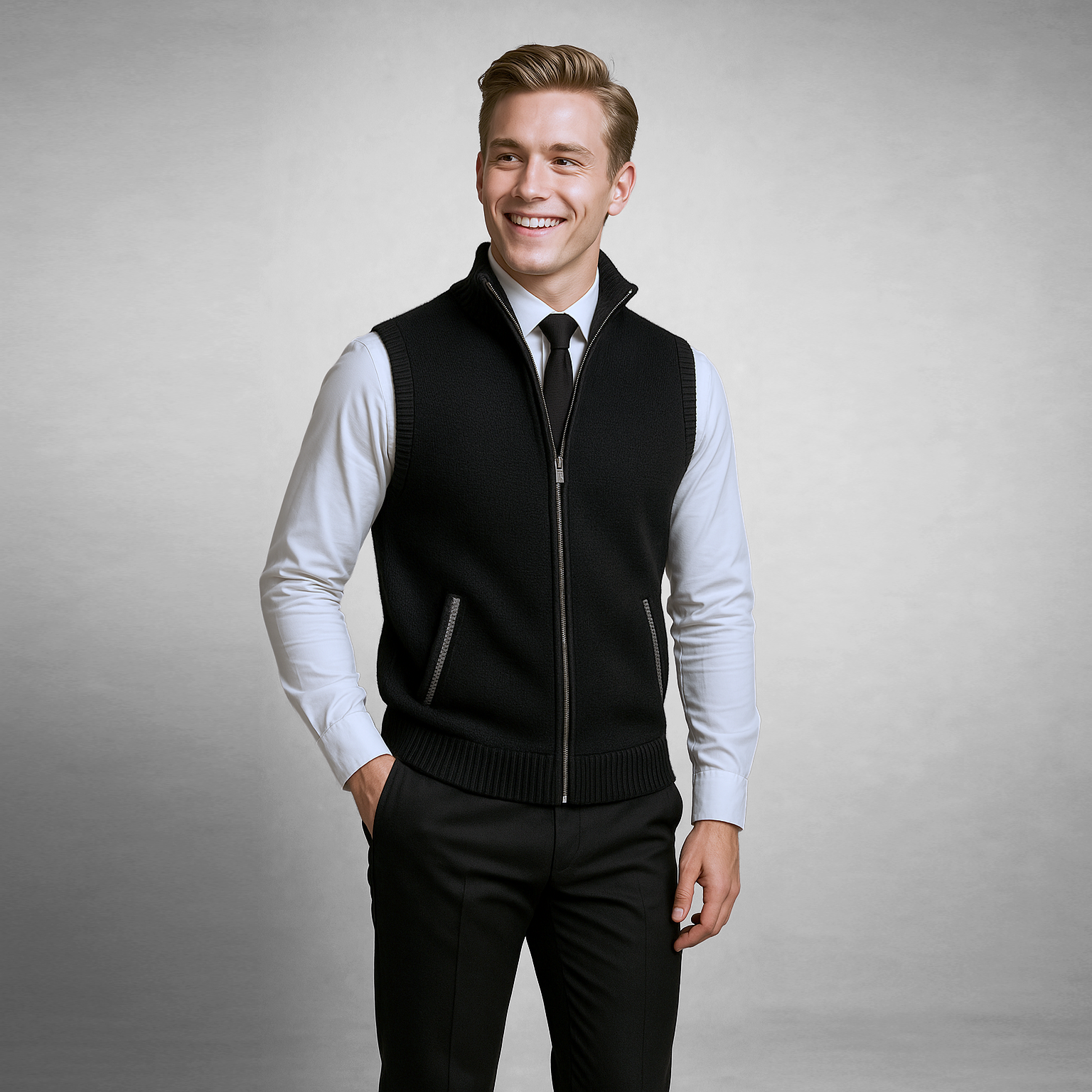 Harrison Gilet con Zip Integrale