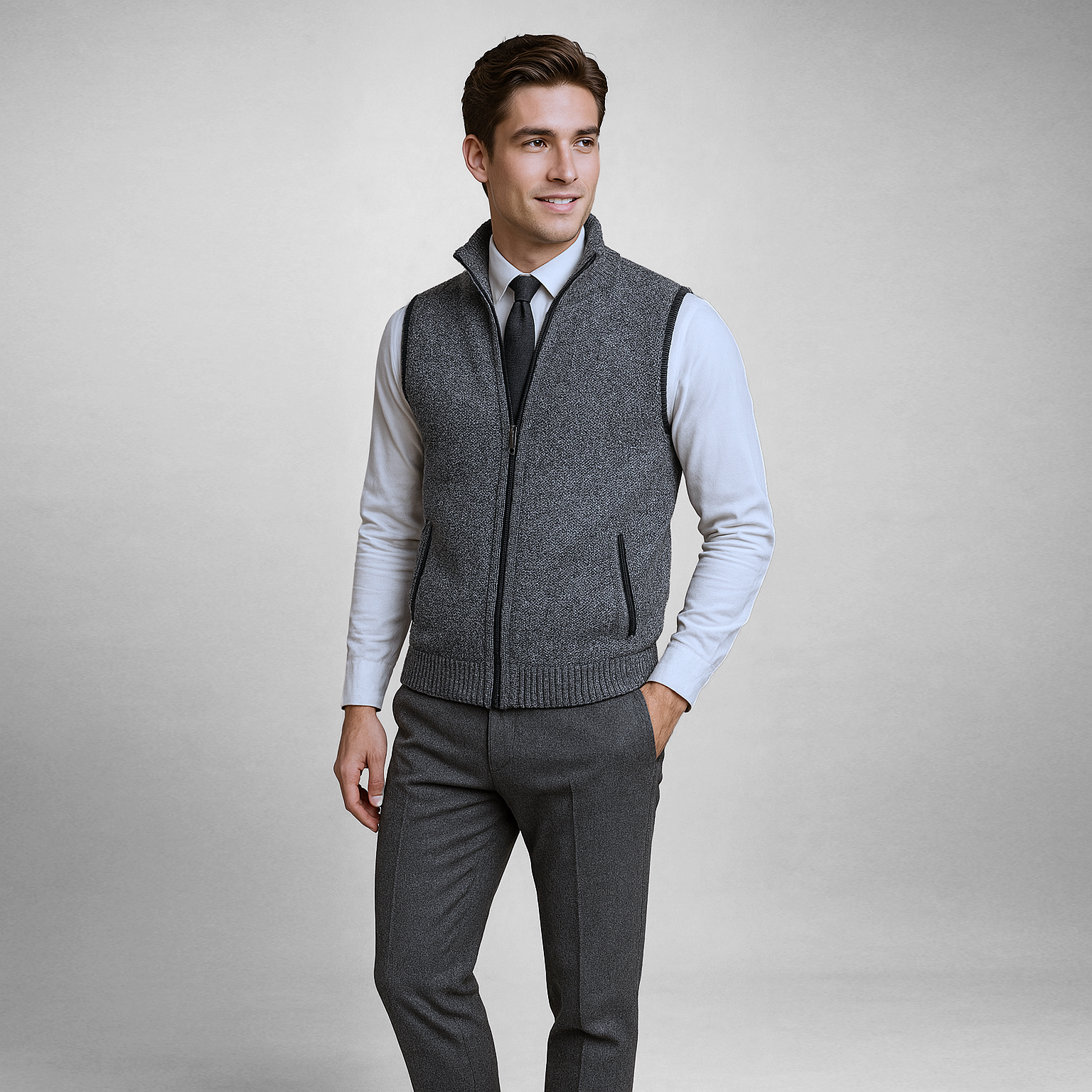 Harrison Gilet con Zip Integrale